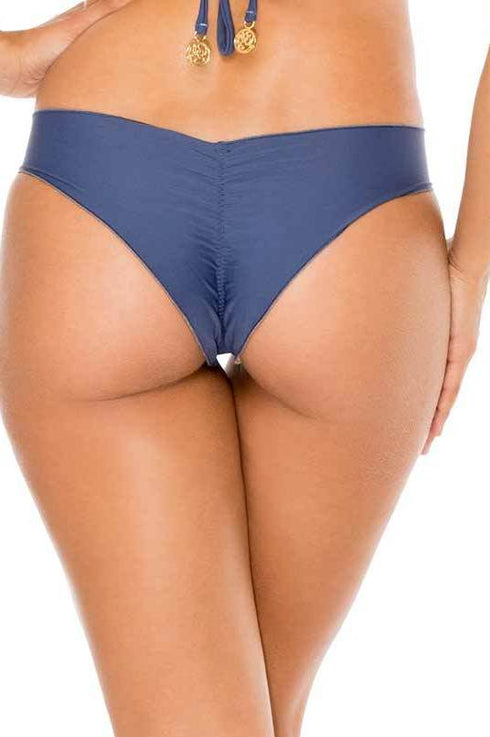 Luli Fama Cosita Buena  REVERSIBLE DRAWSTRING RUCHED BRAZILIAN BOTTOM